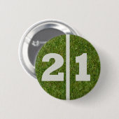 21e Football-baardgaard Button (Voorkant /achterkant)