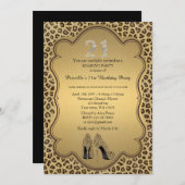 21e invitation anniversaire, numéros diamants, Che (Devant / Derrière)