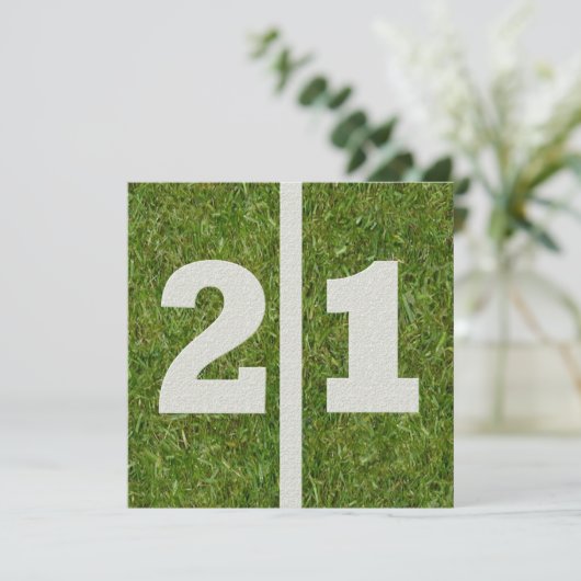 21e Invitation d'anniversaire (Debout devant)