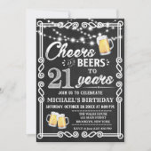 21e Invitation d'anniversaire| Chefs et bières (Devant)