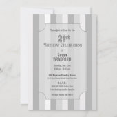 21e Invitation d'anniversaire, gâteau 3 niveaux (Dos)