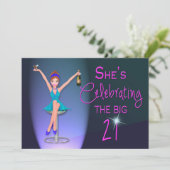 21E Invitation de fête d'anniversaire - Flirty et (Debout devant)
