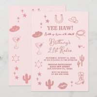 21e Invitation de la fête d'anniversaire du Ranch