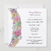 21e Invitation personnalisée pour les 21 filles (Dos)