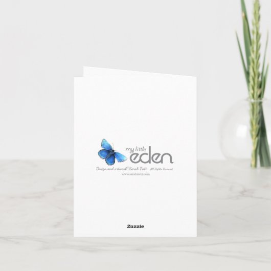 21e Iolite mariage anniversaire carte de soeur coe (Dos)