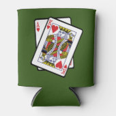 21e jaarkaart voor Ace & King of Hearts Blikjeskoeler (Voorkant)