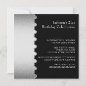 21e Metaal Silver Lijst Special Birthday Event Kaart (Achterkant)