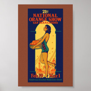 21e Nationale Oranje Show Vintage Poster 1931