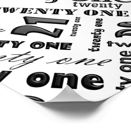 21e Poster van de Birthday Party (Hoek)