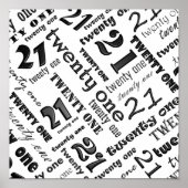 21e Poster van de Birthday Party (Voorkant)