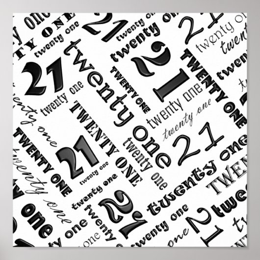 21e Poster van de Birthday Party (Voorkant)