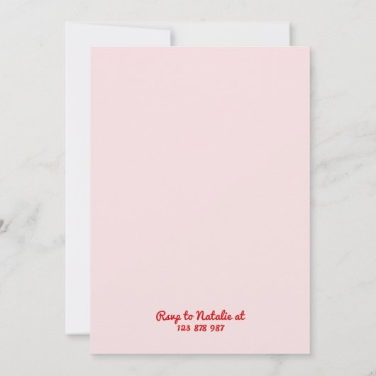 21e Roze Hand Getrokken Kleurrijke Strepen Verjaar Kaart (Achterkant)