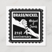 21e trouwdag breekt nikkel traditioneel informatiekaartje (Voorkant)