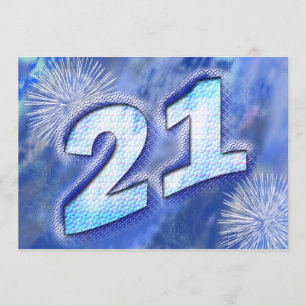 21e uitnodiging van de partij van Birthday