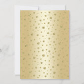 21e Uitnodiging voor verjaardagsfeestje - Gold (Achterkant)