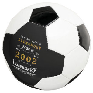 21e verjaardag 2002 Monogram naam Legendary Voetbal
