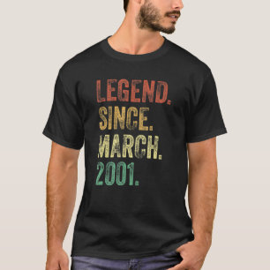 21e verjaardag 21 jaar oude legering sinds maart 2 t-shirt