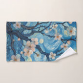 21e verjaardag Amandelbloesem blauw-crème Bad Handdoek (Handdoek)
