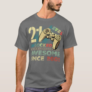 21e verjaardag cadeauniveau 21 Geweldige 2001 niet T-shirt
