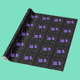 21e verjaardag cadeaupapier