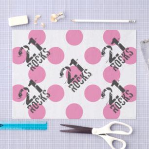 21e verjaardag Cadeauverpakking Levert weefselpapi Tissuepapier