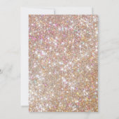 21e verjaardag Champagne Glitter Kaart (Achterkant)