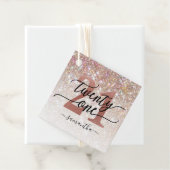 21e verjaardag chique glitter ombre bedankjes labels (In situ)