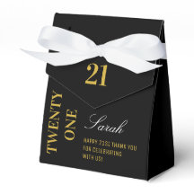 21e verjaardag Elegante Black & Gold Party Cocktai