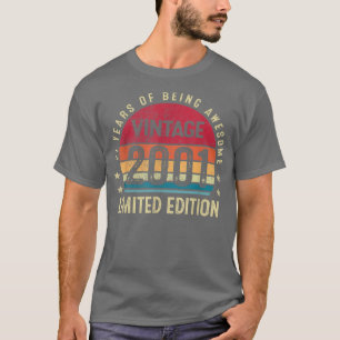 21e verjaardag geboren in 2001 beperkte uitgave 2 t-shirt