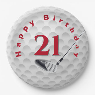 21e verjaardag Golf Ball Design Bord