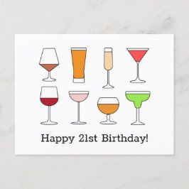 21e verjaardag Kaart