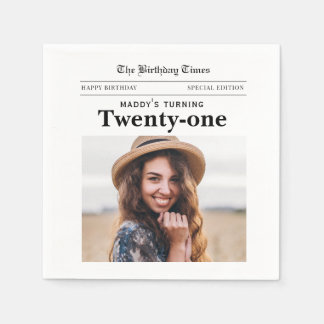 21e Verjaardag Krant Servet