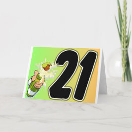 21e verjaardag merchandise kaart