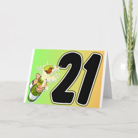 21e verjaardag merchandise kaart (Voorkant)