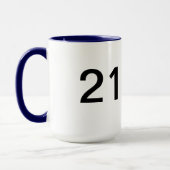 21e verjaardag mok (Links)