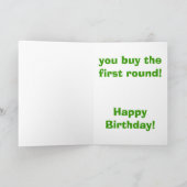 21e verjaardag regels kaart (Binnen)