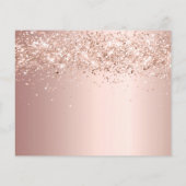 21e verjaardag roos glitter budget behalve datum flyer (Achterkant)