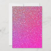 21e Verjaardag Roze Rose Gouden Glitter Sparkle Sc Kaart (Achterkant)