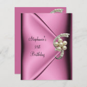 21e verjaardag Roze Zijde Zijderjuffrouw meisje Kaart (Voorkant / Achterkant)