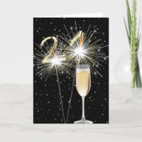 21e verjaardag Sparklers met witte wijn