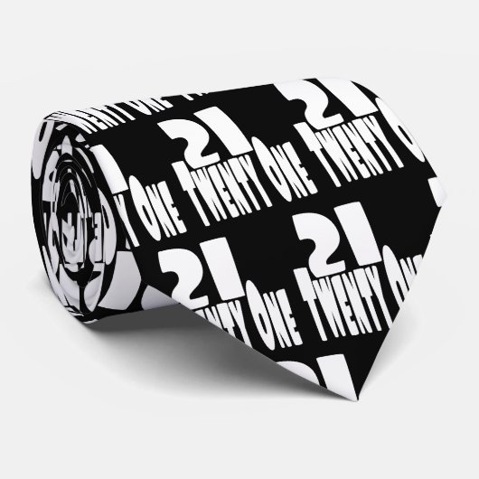 21e verjaardag stropdas (Opgerold)