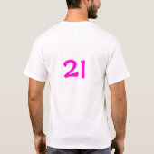 21e verjaardag t-shirt (Achterkant)