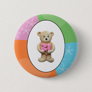 21e verjaardag Teddy Bear Ronde Button 5,7 Cm