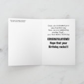 21e verjaardag - Time Flies Kaart (Binnen)