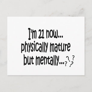 21e verjaardag TShirts Briefkaart