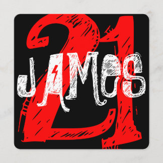 21e verjaardag Uitnodiging