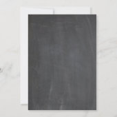 21e verjaardag Uitnodiging Chalkboard String Light (Achterkant)