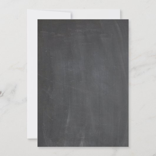 21e verjaardag Uitnodiging Chalkboard String Light (Achterkant)