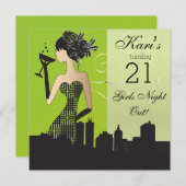 21e verjaardag van de Bashpartij Kaart (Voorkant / Achterkant)