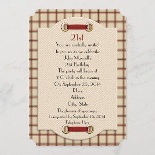 21e verjaardag van de officiële uitnodiging tot he